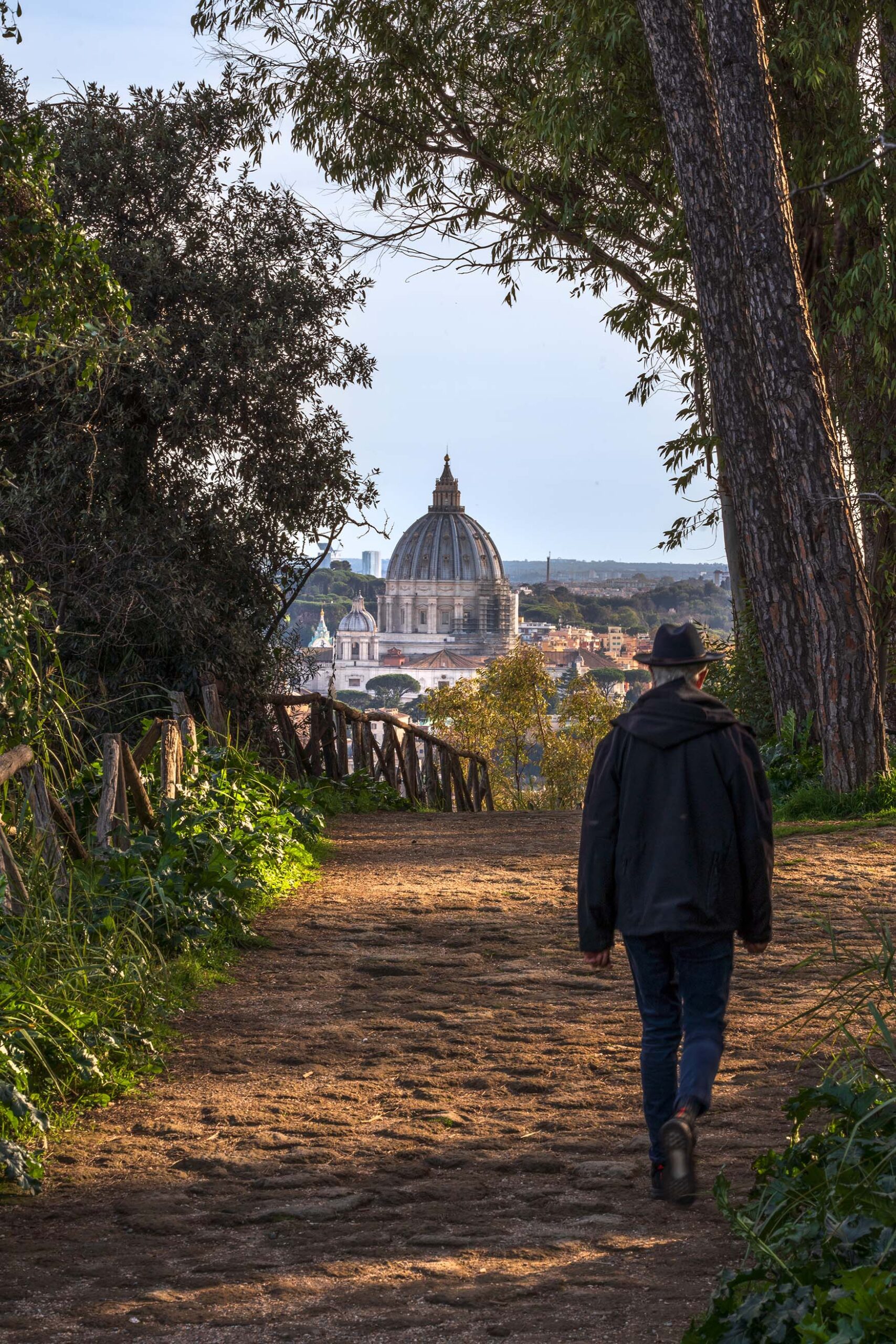 view Basilica San Pietro from Monte Ciocci